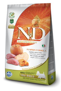 Farmina N&D Grain Free Boar & Apple With Pumpkin Adult Mini - 2.5kg