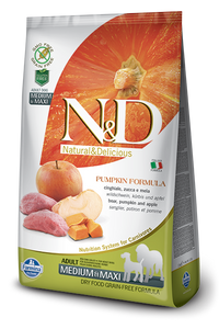 Farmina N&D Grain Free Boar & Apple With Pumpkin Adult Medium & Maxi - 12kg
