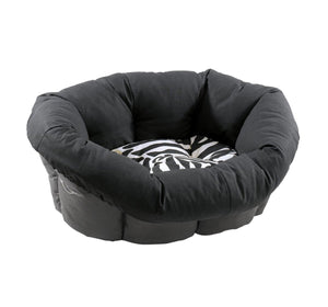 Ferplast Sofa 8 Dog,Cat Plastic Bed Sofa With Cushion - Black