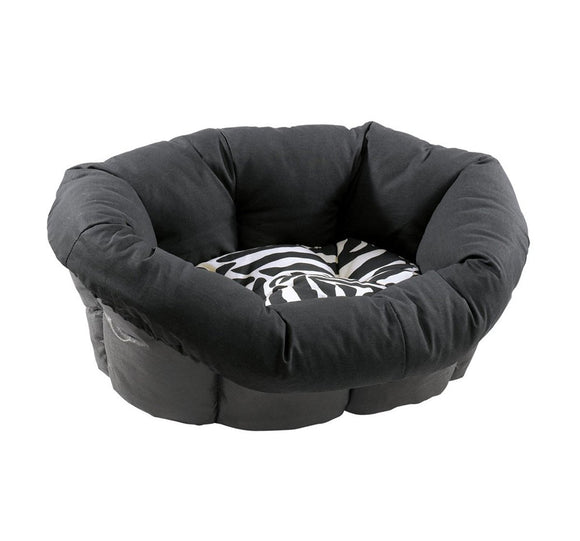 Ferplast Sofa 8 Dog,Cat Plastic Bed Sofa With Cushion - Black