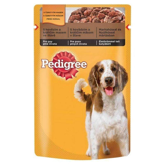 Pedigree Adult Pouch Beef & Lamb In Sauce - 100g