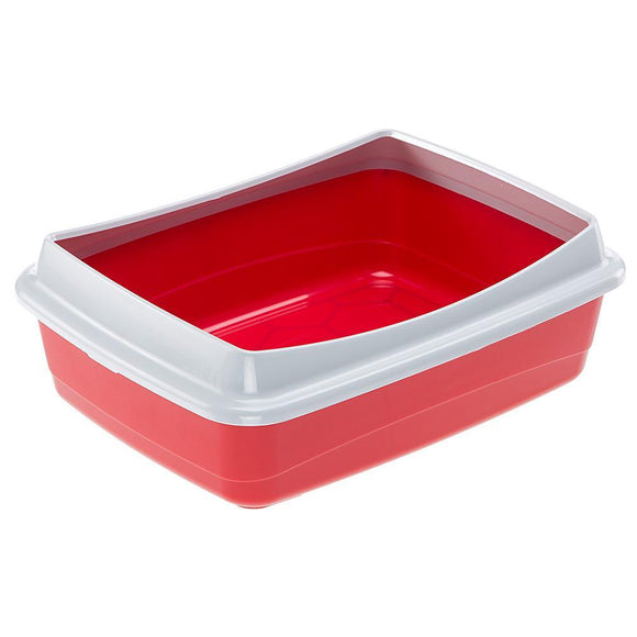 Ferplast Nip 10 Plus Cat Litter Tray - 47 x 36 x 15.5 cm - Red